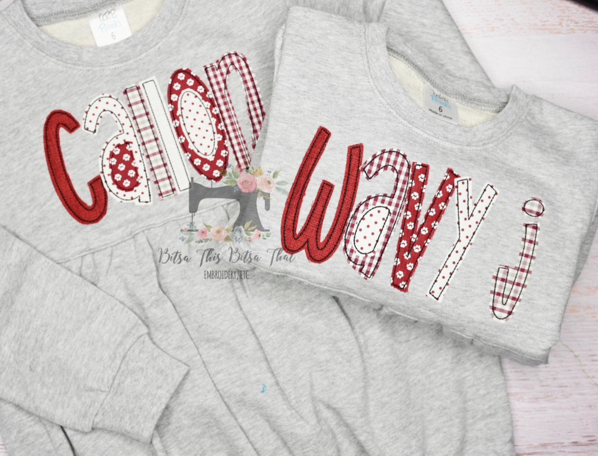 Team Colors Applique Sweatshirt
