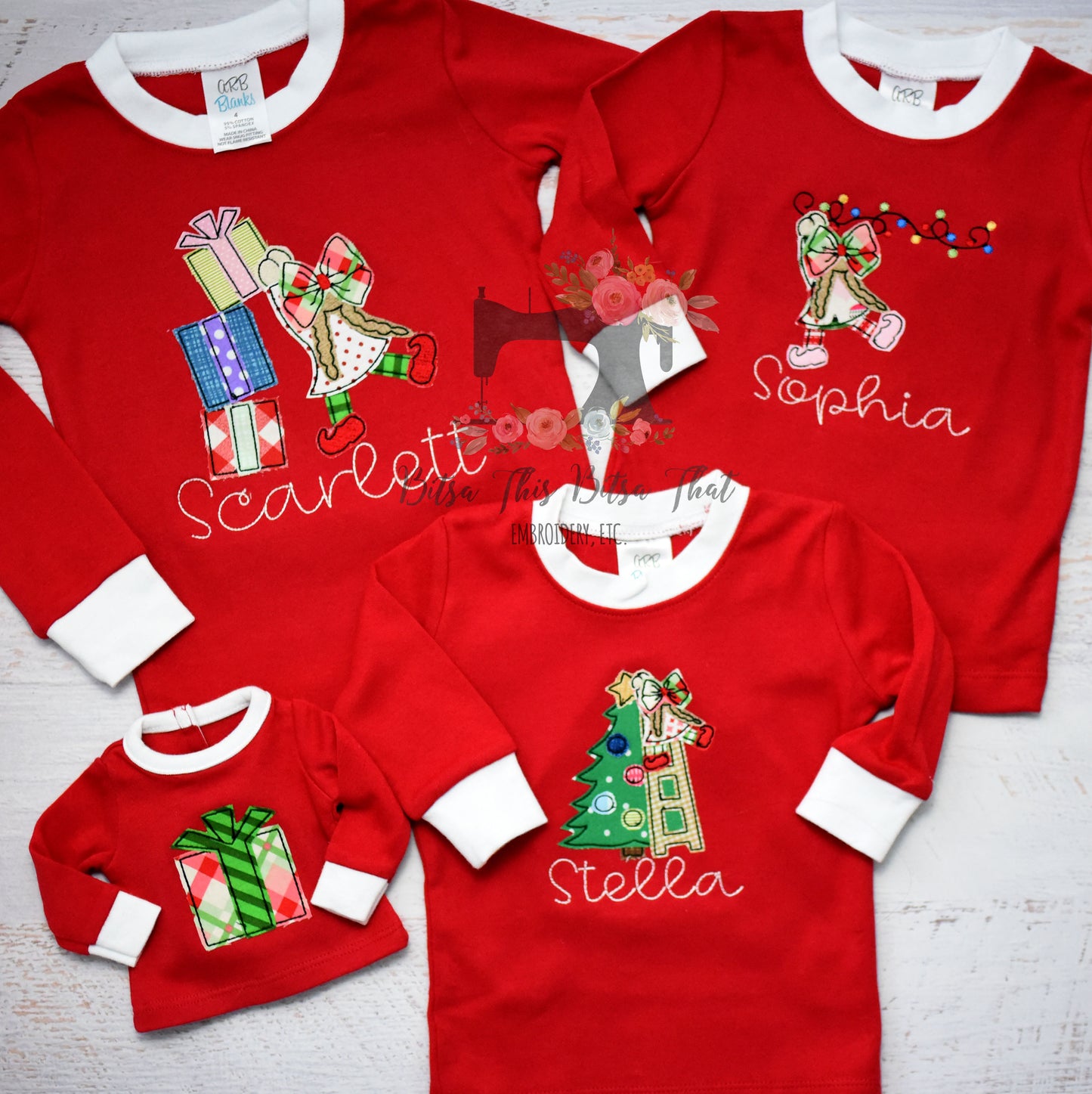 Christmas Pjs Applique Add-on