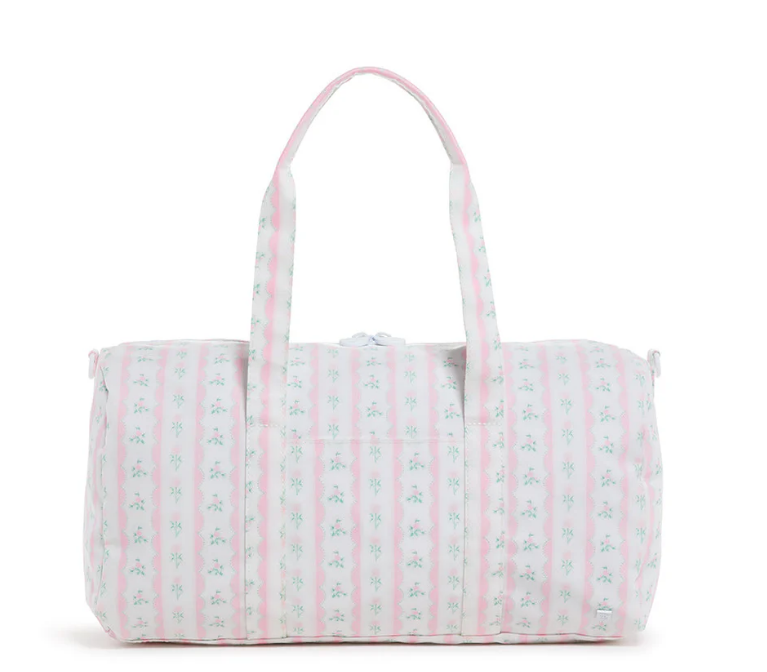 Weekender Duffle - Ribbon Floral Pink