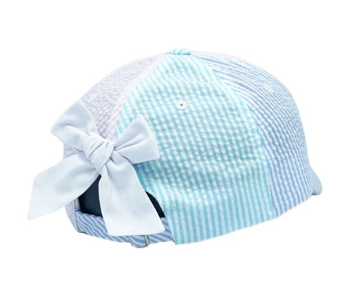 Bits & Bows Seersucker Bow Hat