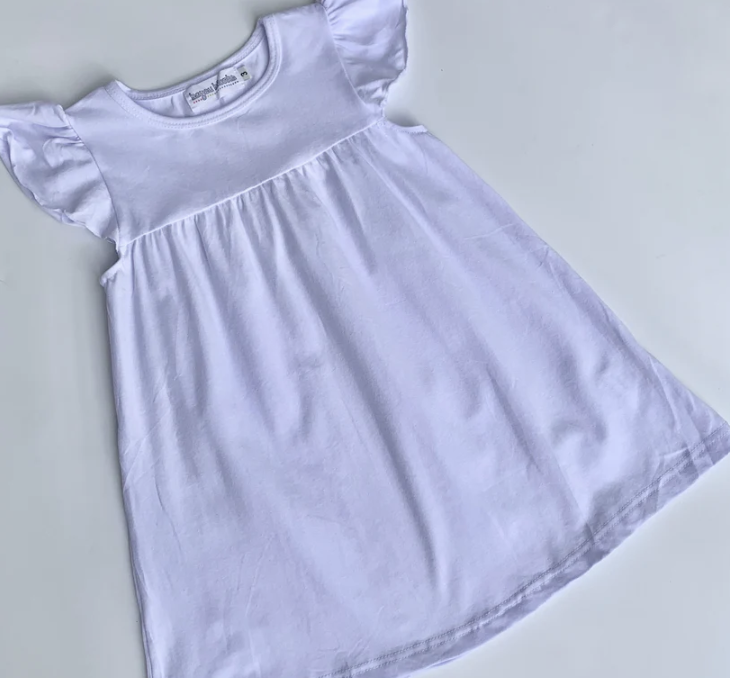 School Bunting on Flutter Sleeve Dress