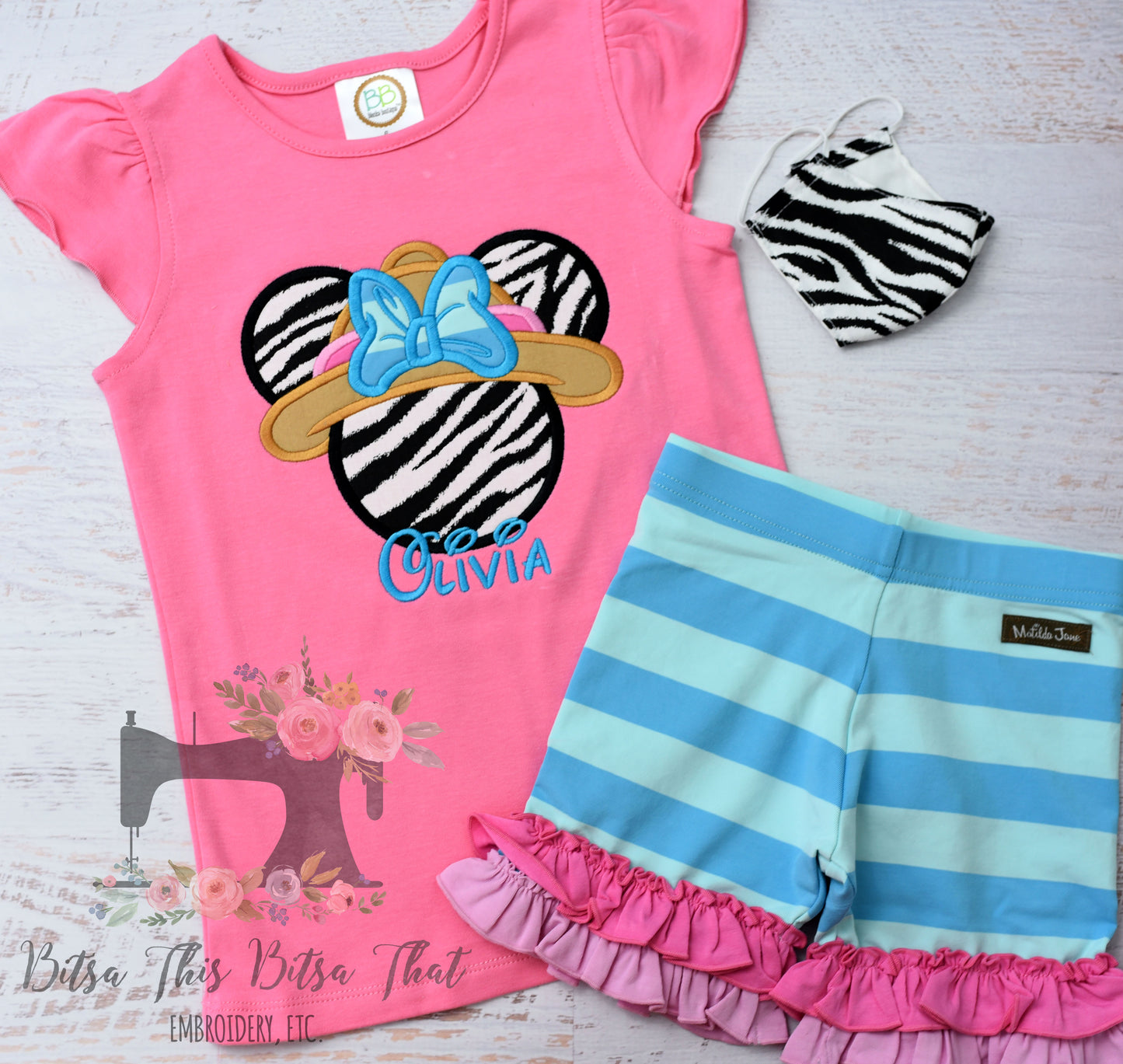 Safari Mouse Applique Tee