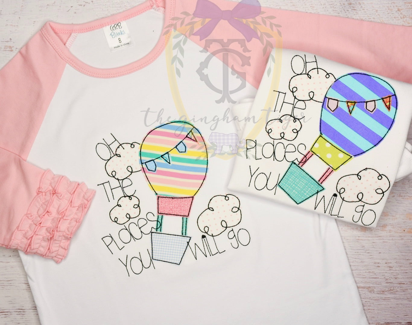 Places You Will Go Applique Tee.