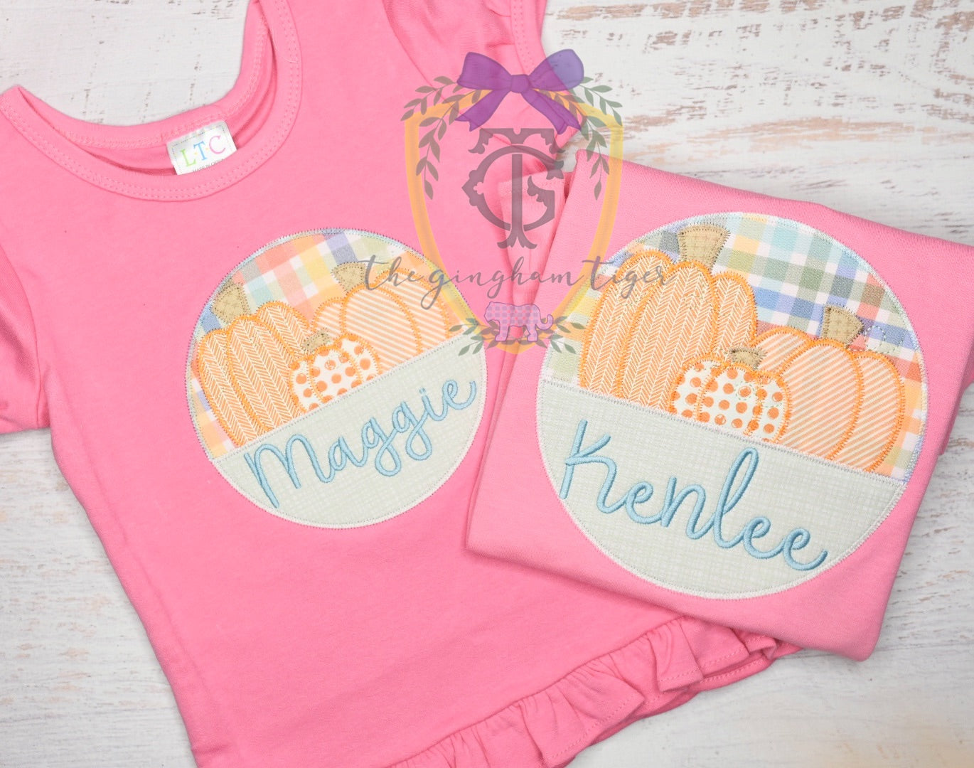 Pumpkin Circle Applique Shirt