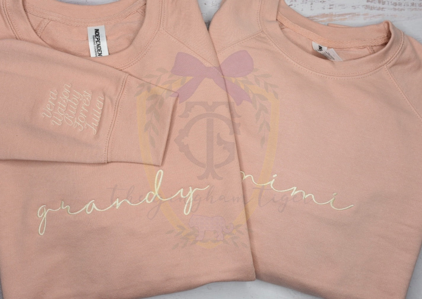 Children or grandchildren names sweatshirt