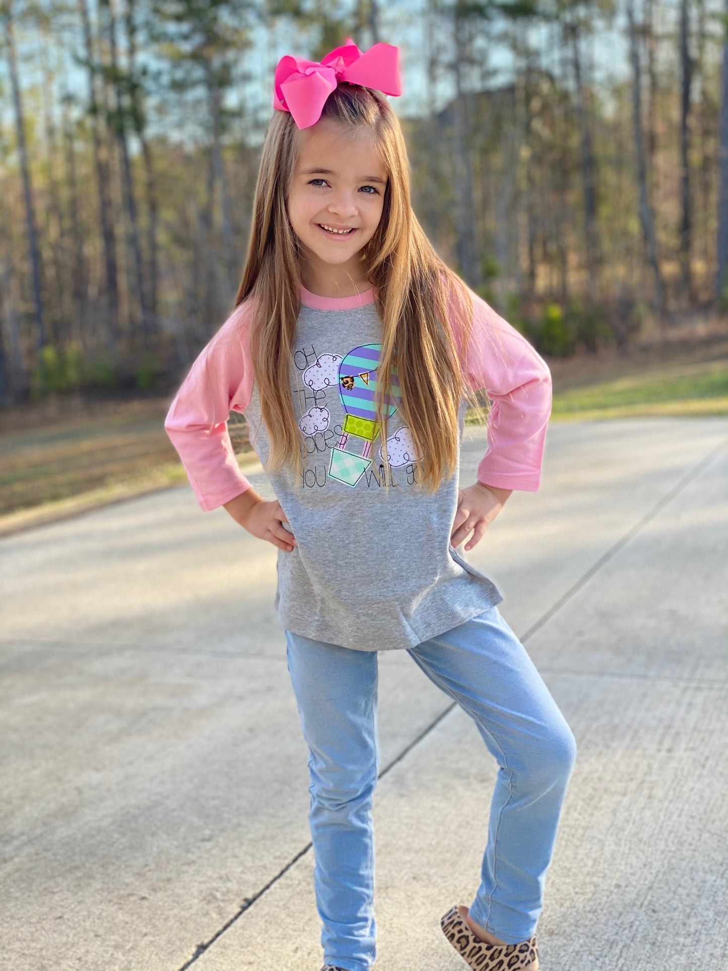 Places You Will Go Applique Tee.
