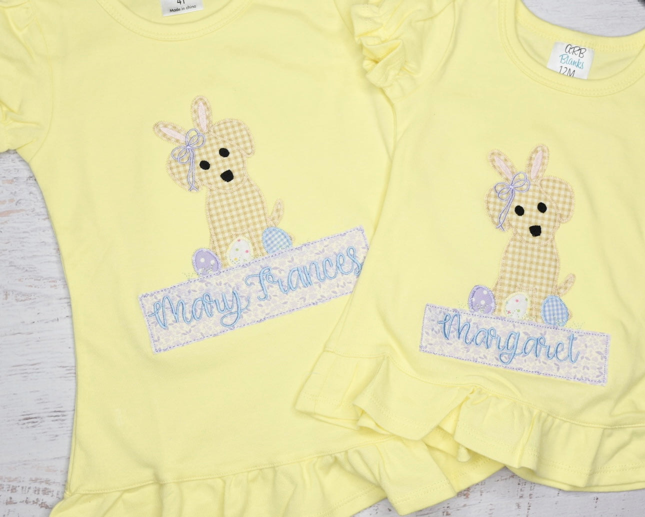 Applique Bunny Dog Tee