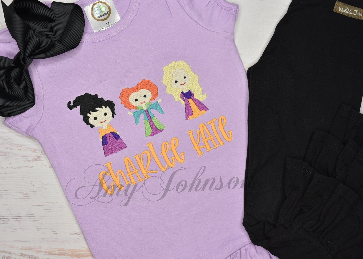 Witch Trio Applique Shirt