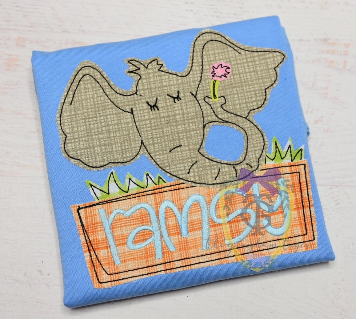 Elephant Hears a Whoo Applique Shirt