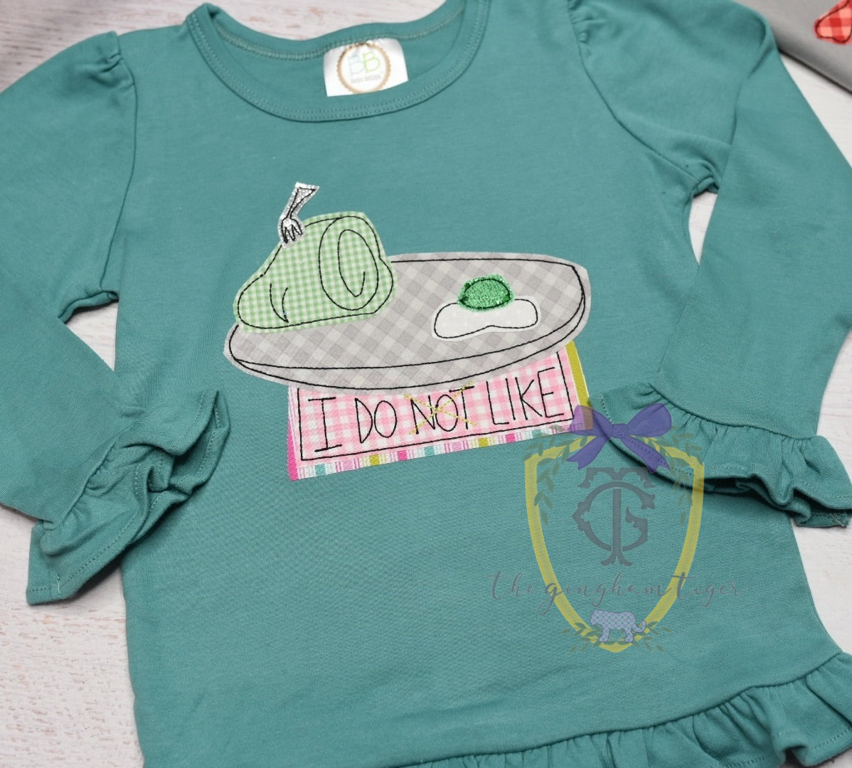 Green Ham Applique Shirt