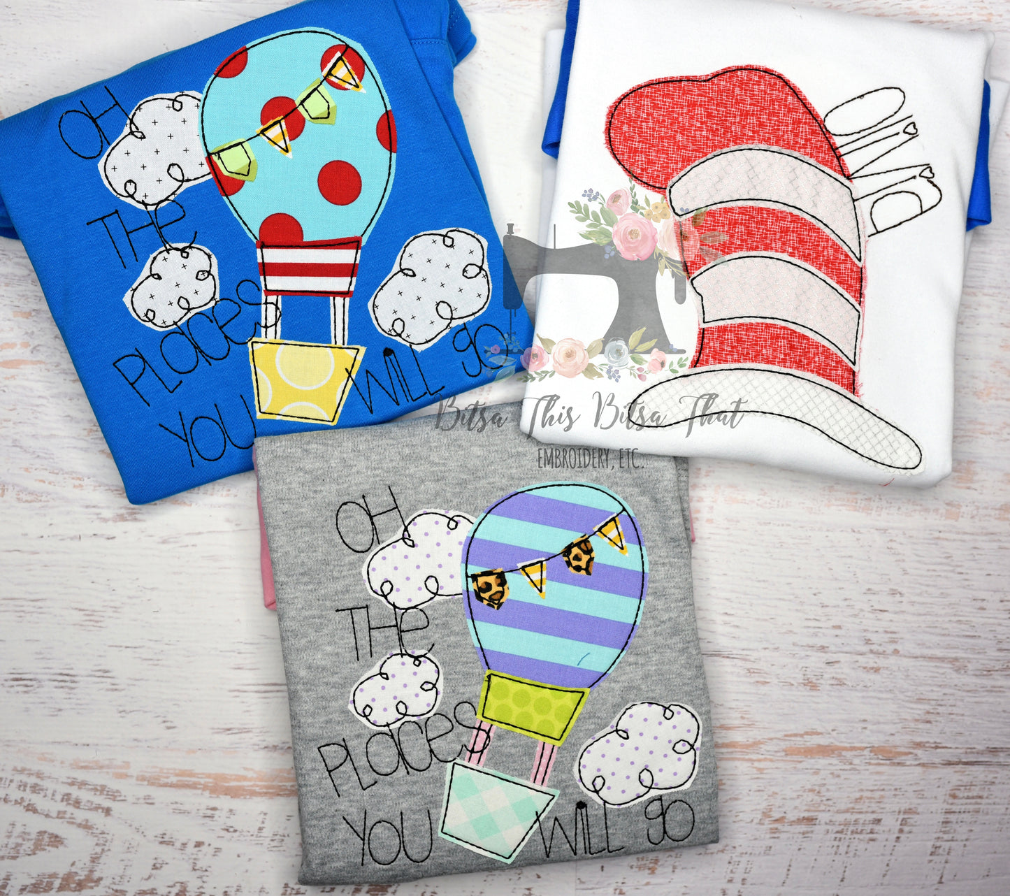 Places You Will Go Applique Tee.