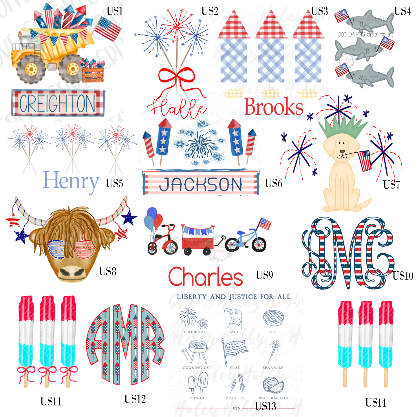 Printed Patriotic Tee