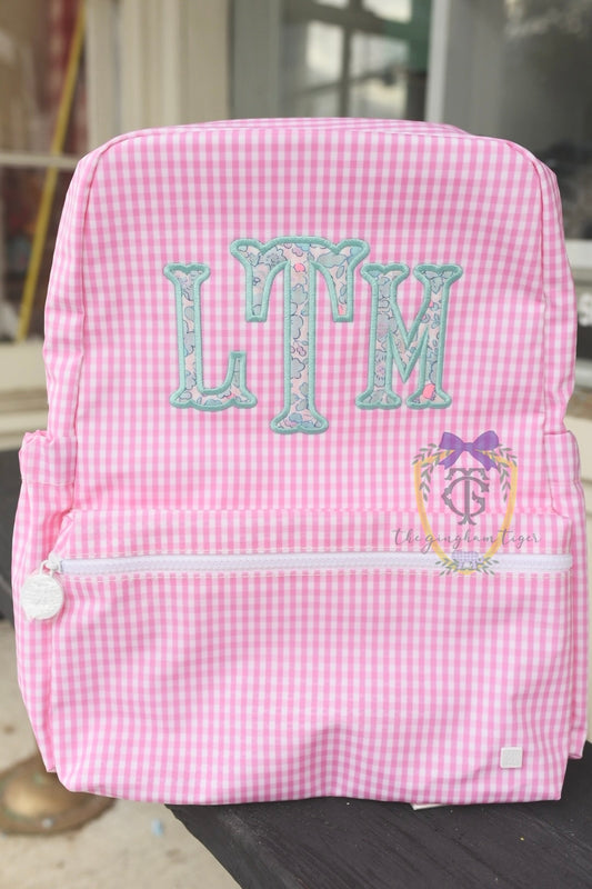Backpacker Pink Gingham - TRVL