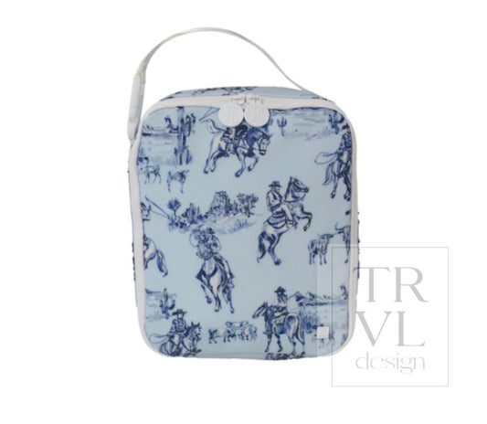 TRVL Lunch Box - Cowboy Toile