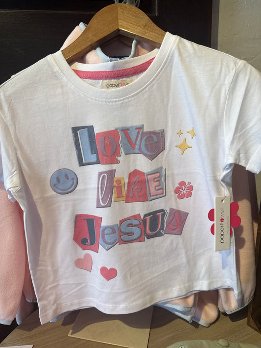 Paper Flower Love Like Jesus Tee