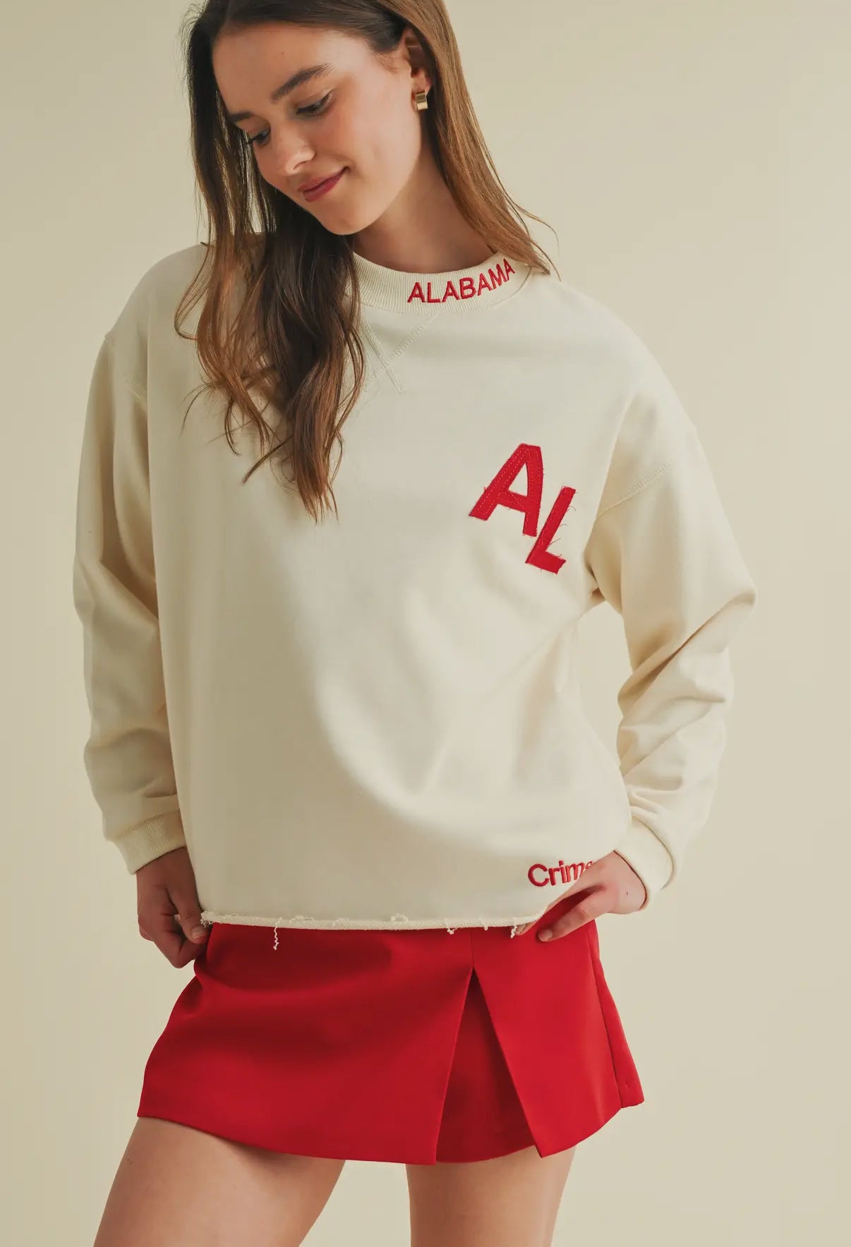 Crimson Tide Embroidered Pullover