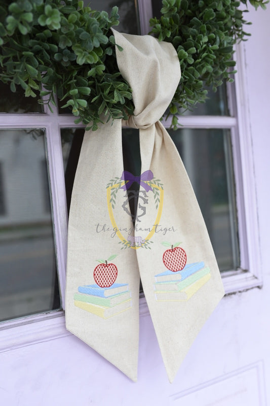 Back To School Wreath Sash