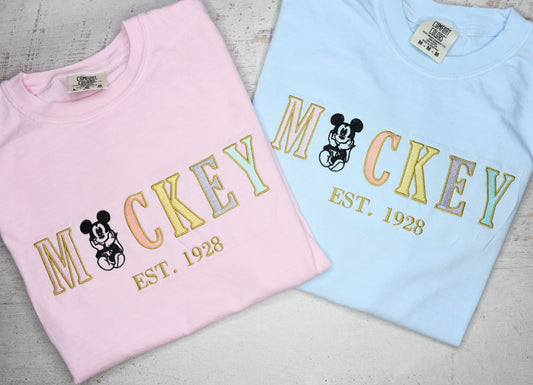 Embroidered MICKEY tee