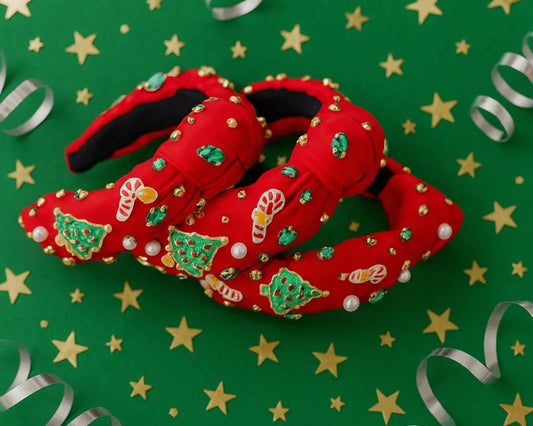 Beaded Headband -Christmas Craze