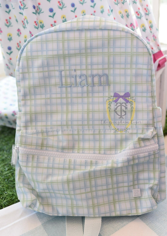 Trvl Mini  Backpacker - Classic Plaid Green