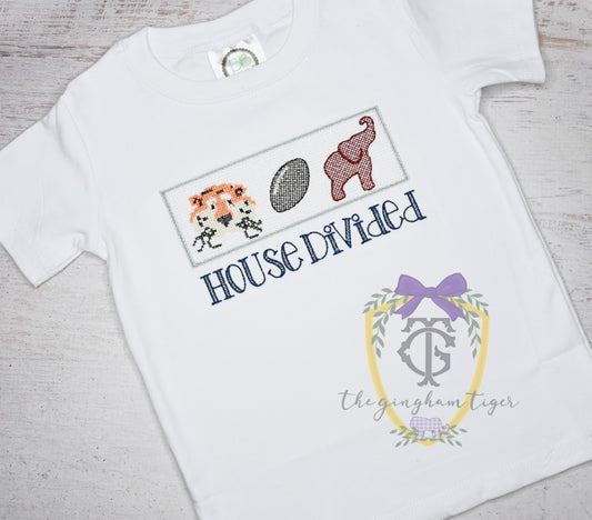 Faux Smocked House Divided Tee