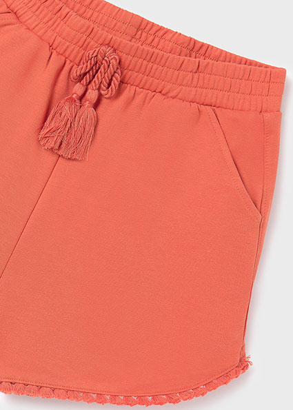 Mayoral Orange Knit Shorts
