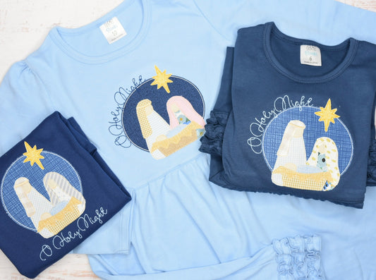 Nativity Applique Tee or Dress