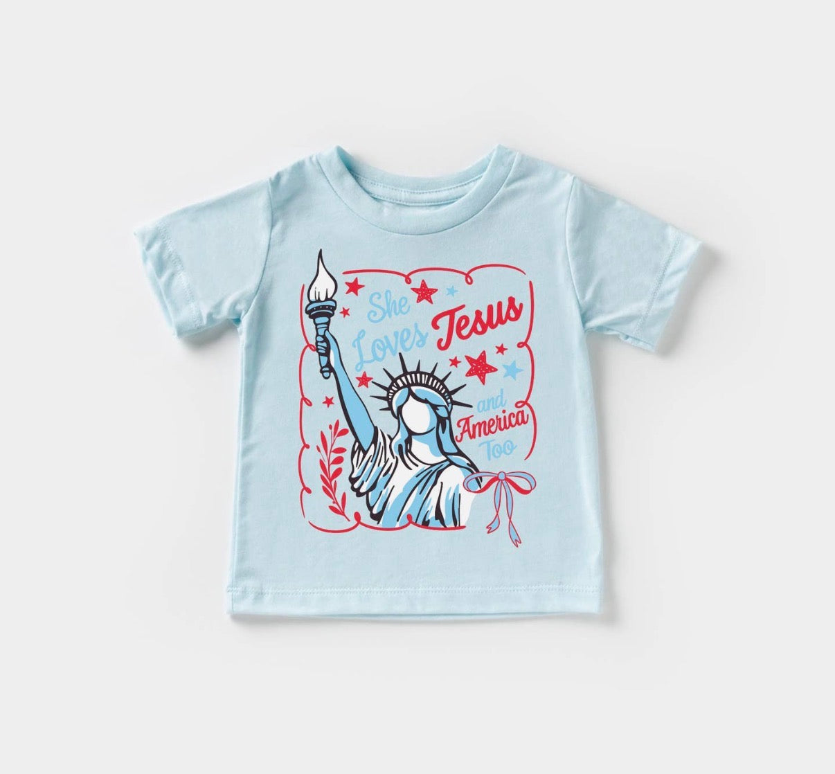 America + Jesus Too Youth Tee