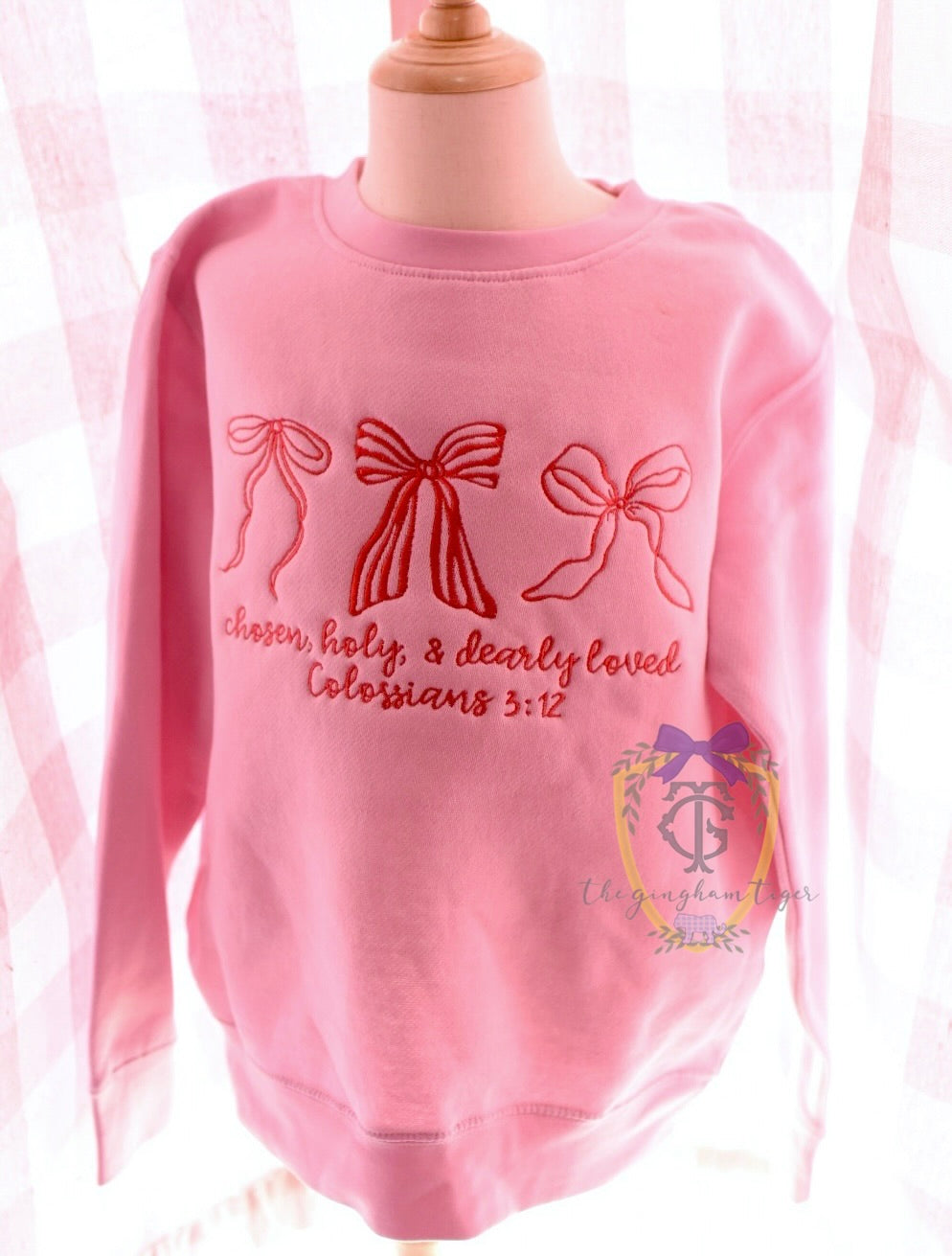Pink Chosen, Holy, & Loved Sweatshirt