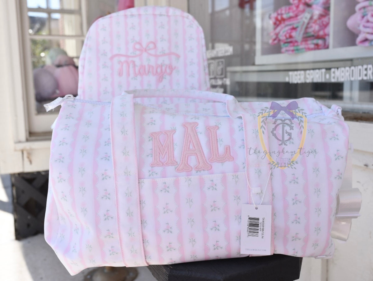 Pink Ribbon Floral Weekender Duffle -TRVL Design