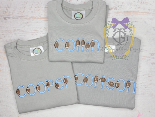 Embroidered Team Tee -Name