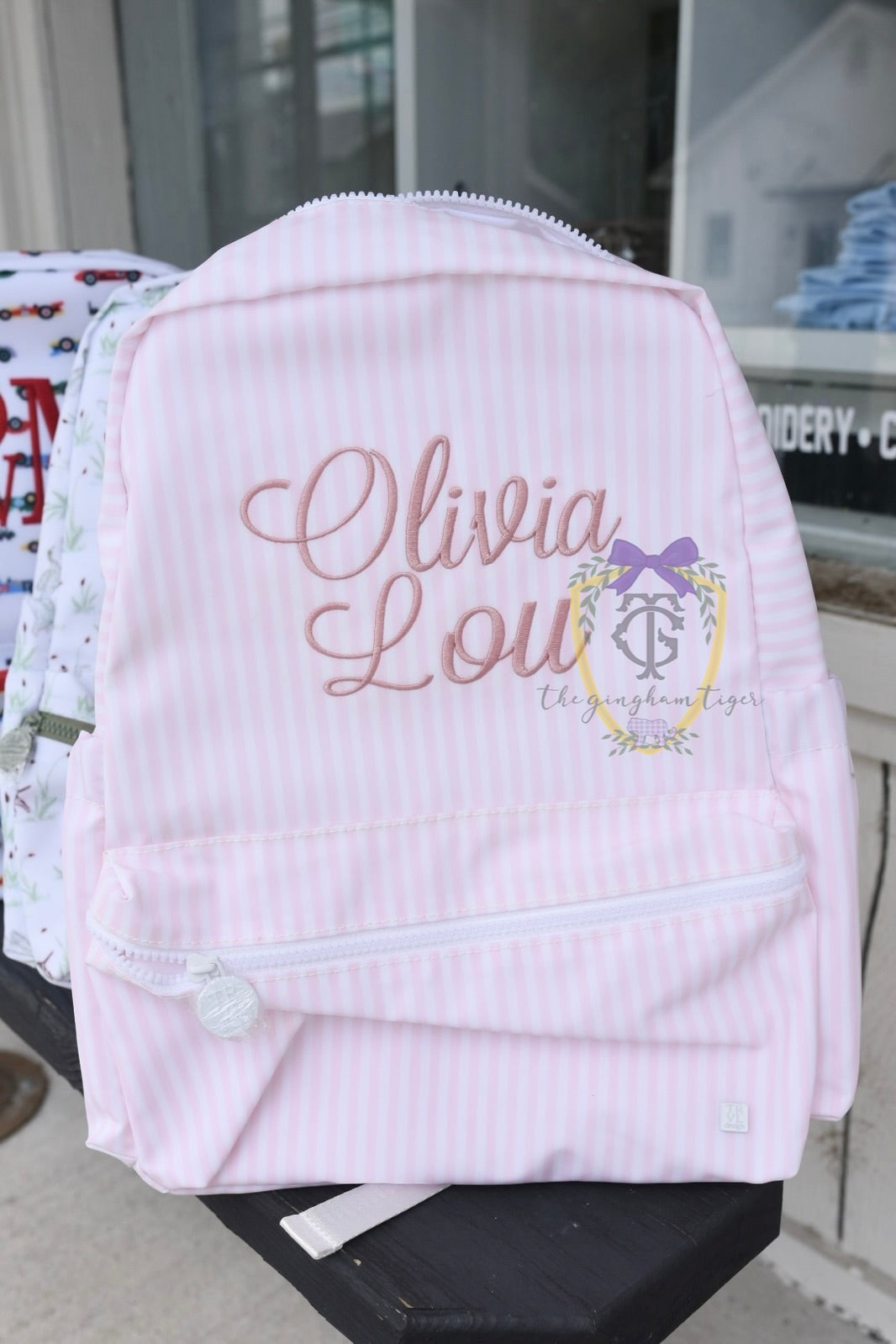 Pimlico Stripe Pink Backpack TRVL