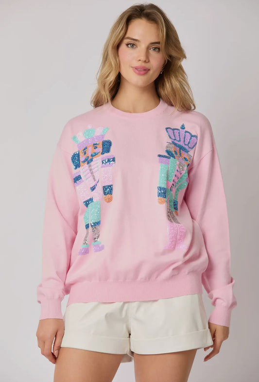 Nutcracker Sparkly Sweatshirt Top