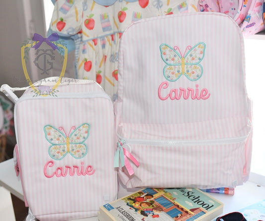 Pimlico Stripe Pink Backpack TRVL