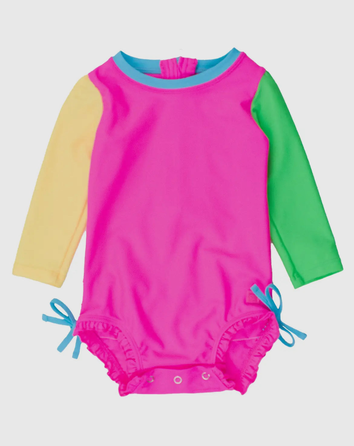 RuffleButts Baby Girl Neon Swim