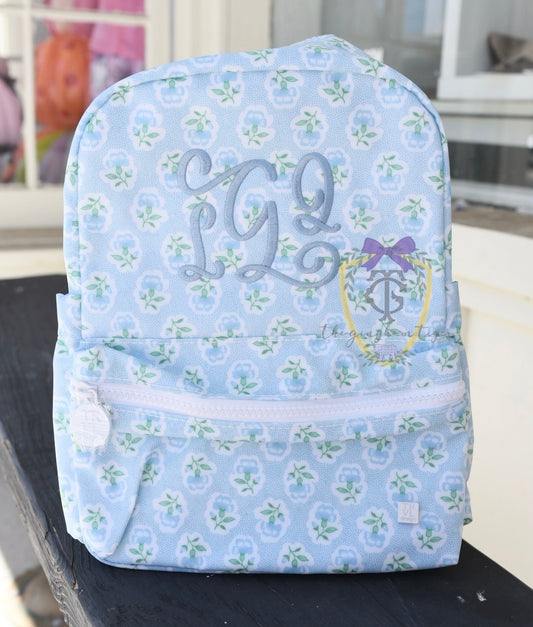 Trvl Mini Backpacker - PETITE FLEUR BLUE