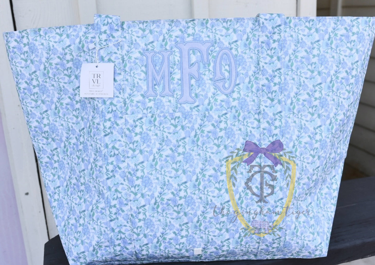 Jumbo XL TRVL tote - Hamptons Floral - in stock!