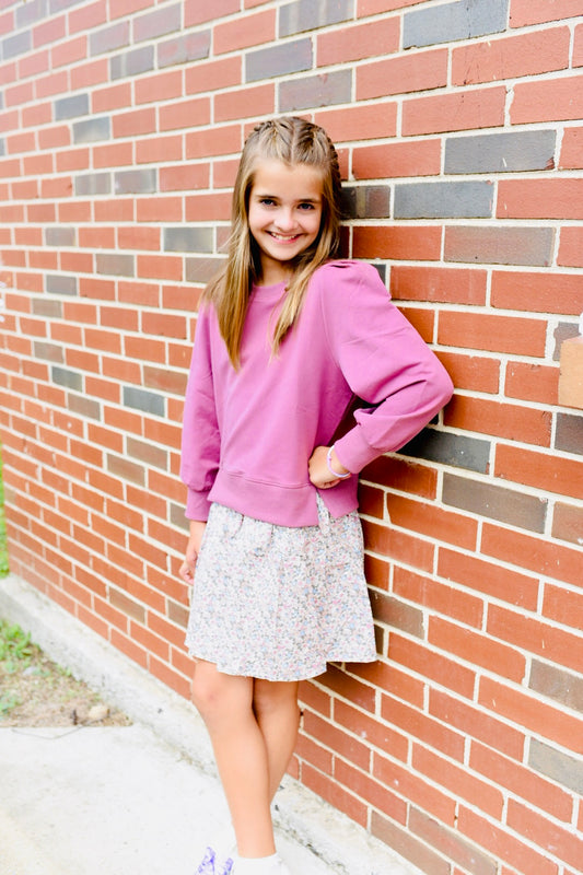 Clara Combo Dress - Rose