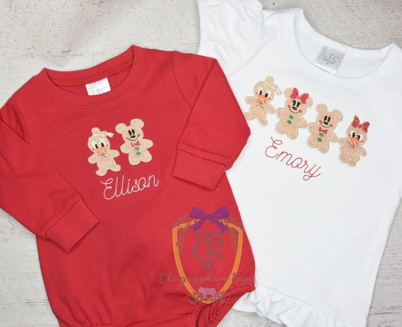 Gingerbread Mouse & Friends Embroidered Tee