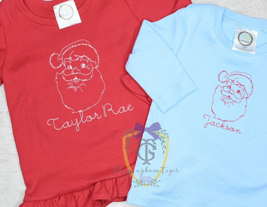 Vintage Santa Tee, Sweatshirt or Bubble