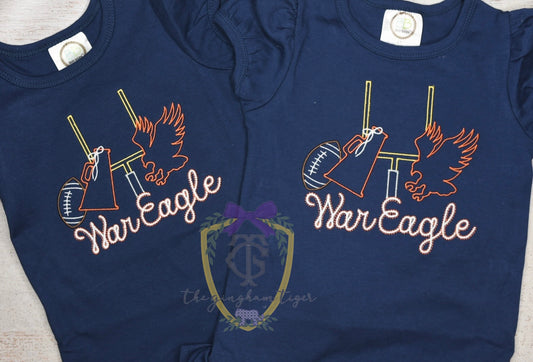 Embroidered War Eagle Tee