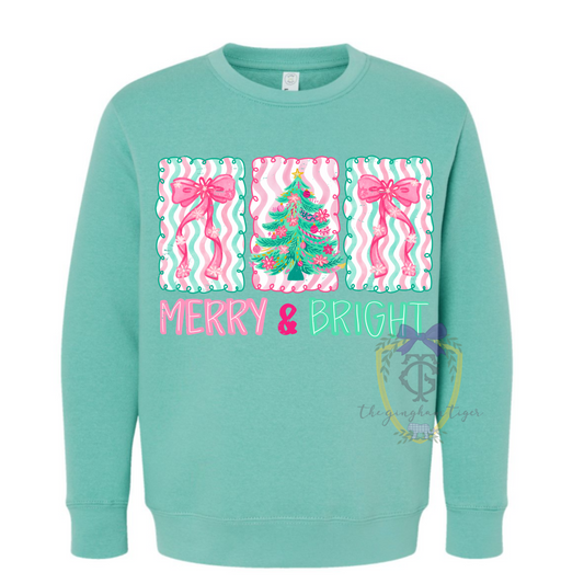 Adult and Girls Christmas Brights Sweatshirt