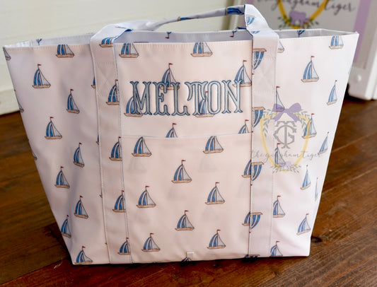 JUMBO TRVL Tote - Take Sail