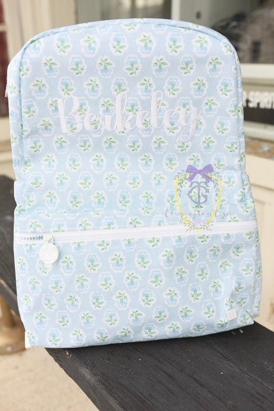 TRVL Backpack - PETITE FLEUR BLUE