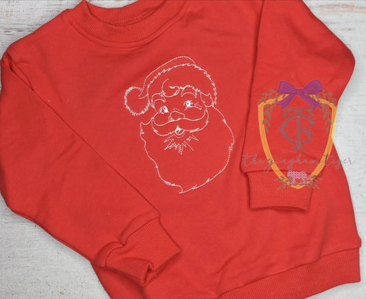 Vintage Santa Tee, Sweatshirt or Bubble