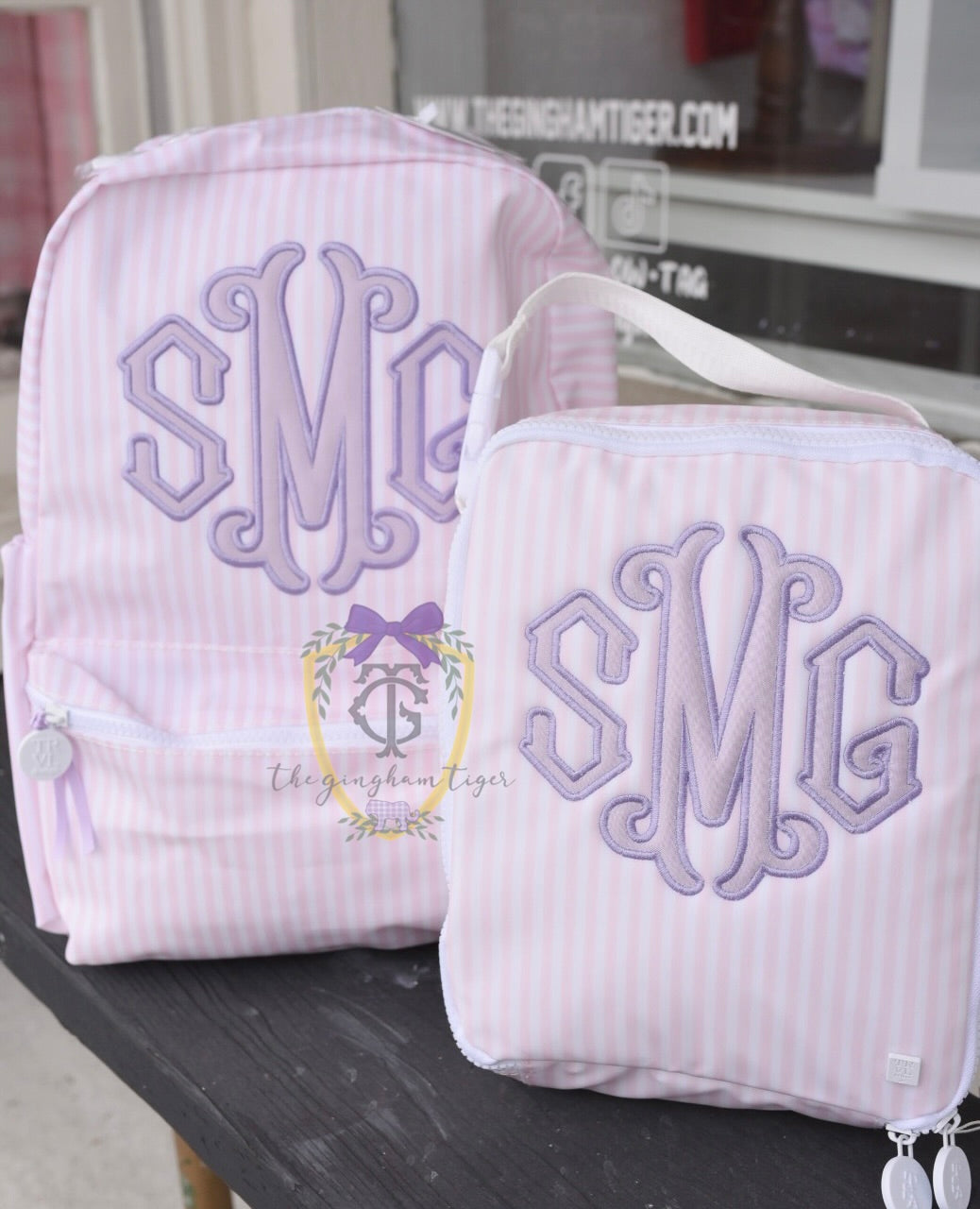 Pimlico Stripe Pink Backpack TRVL