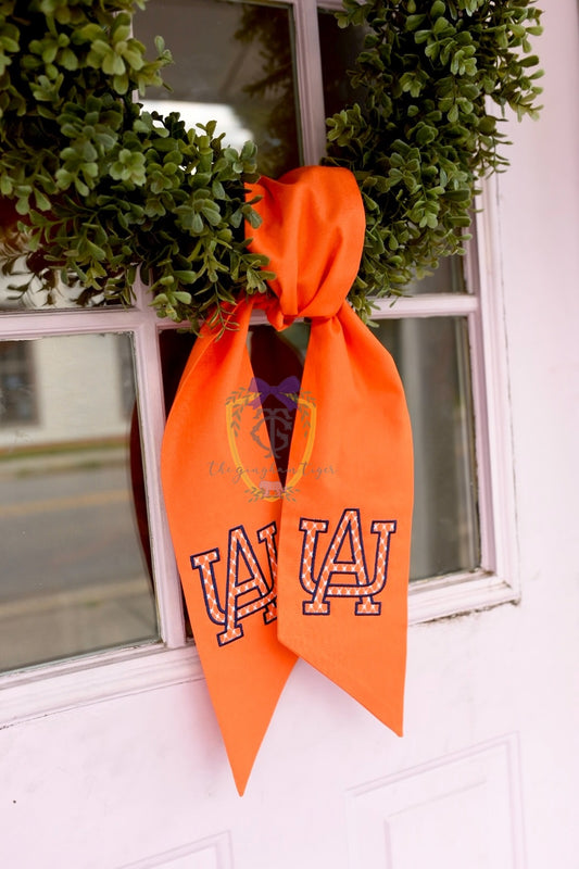 Auburn Wreath Sash