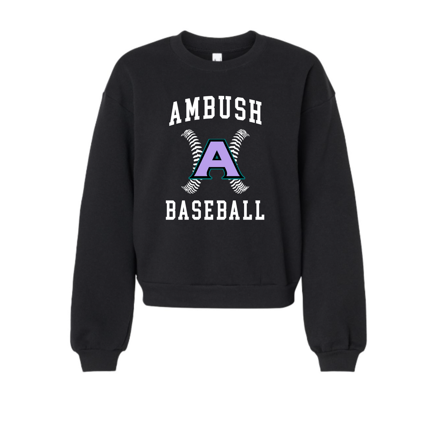 Laces Cropped Women's Sweatshirt