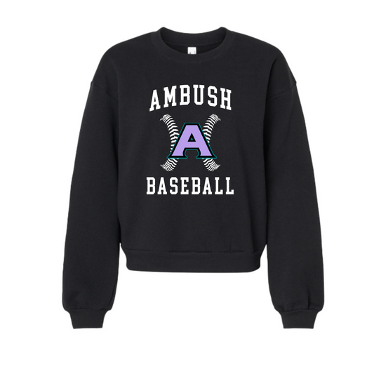 Laces Cropped Women's Sweatshirt