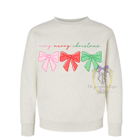 Girls Bow Sweatshirt